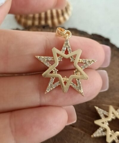 Telkari Yildiz Zirkon Tasli 3