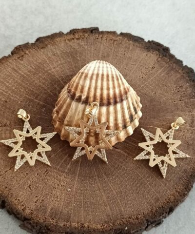 Telkari Yildiz Zirkon Tasli