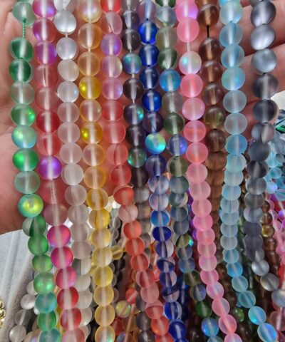 Termal Kuvars Buzlu Dogal Tas Boncuk 4