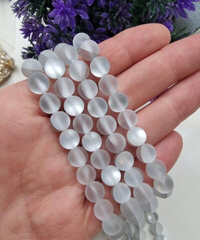 Termal Kuvars Buzlu Dogal Tas Boncuk 509