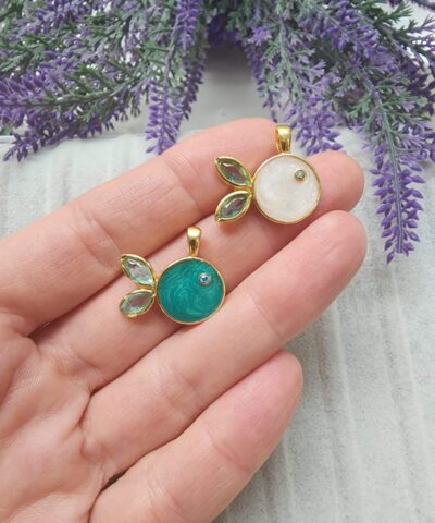 Tombul Balik Zirkon Kolye Ucu 2