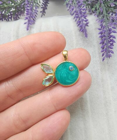 Tombul Balik Zirkon Kolye Ucu 502