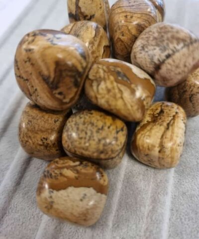 Toprak Jasper Tamburlanmis Dogal Tas