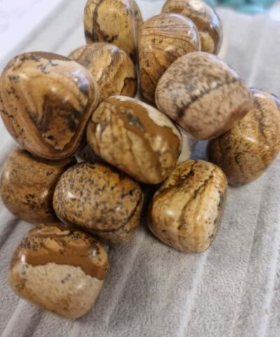 Toprak Jasper Tamburlanmis Dogal Tas 5