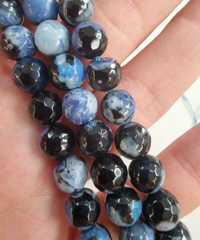 Turkuaz Akik Dogal Tas Faset Kesim 8 Mm 3