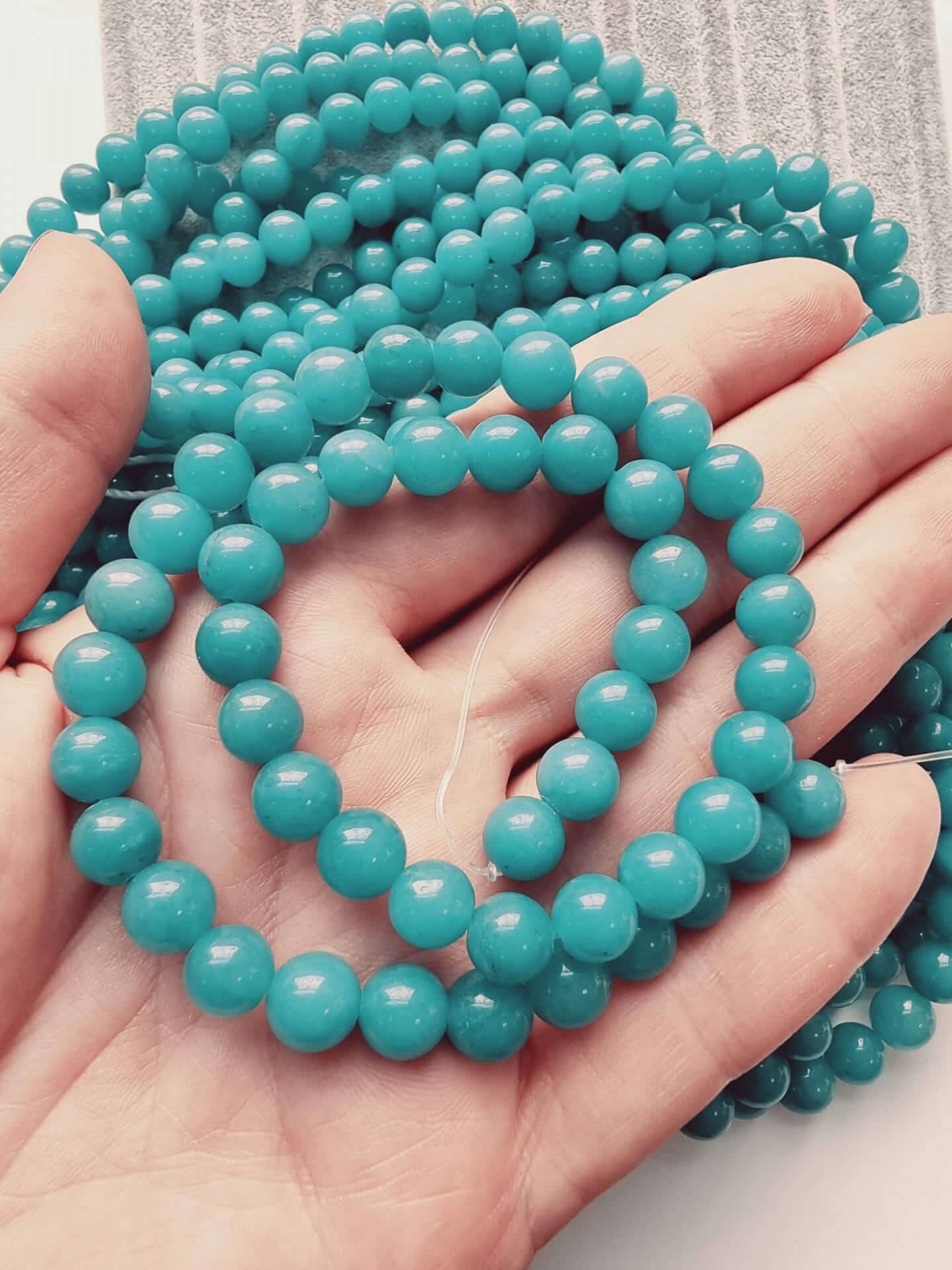 Turkuaz Ceyt Dogal Tas 8 Mm 2