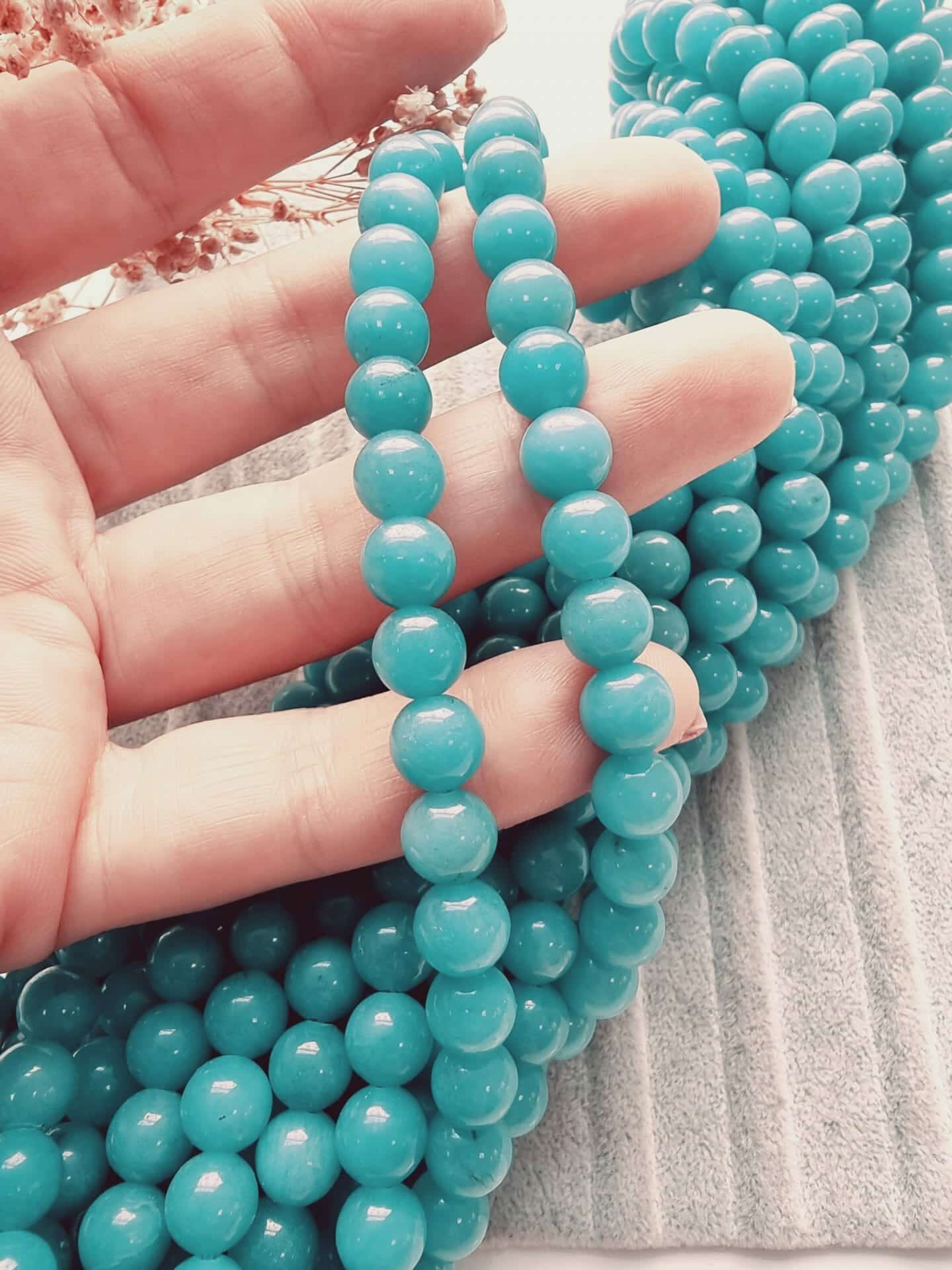 Turkuaz Ceyt Dogal Tas 8 Mm 4