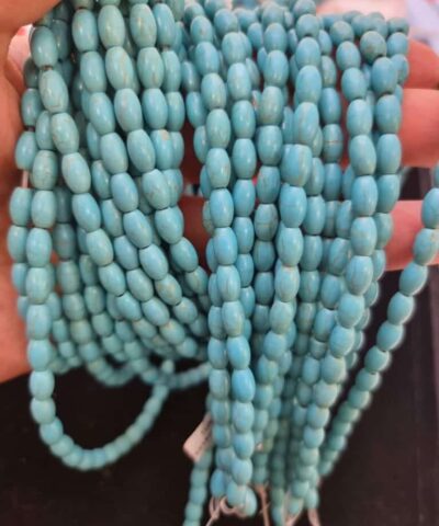 Turkuaz Dogal Tas Arpa Kesim 5x8 Mm 2