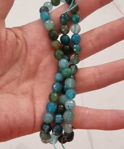 Turkuaz Feset Akik Dogal Tas