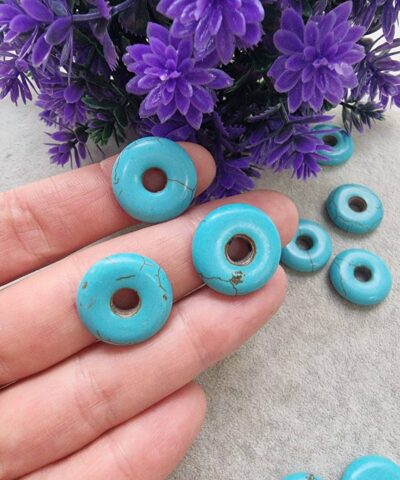 Turkuaz Halka Dogal Tas 20 Mm