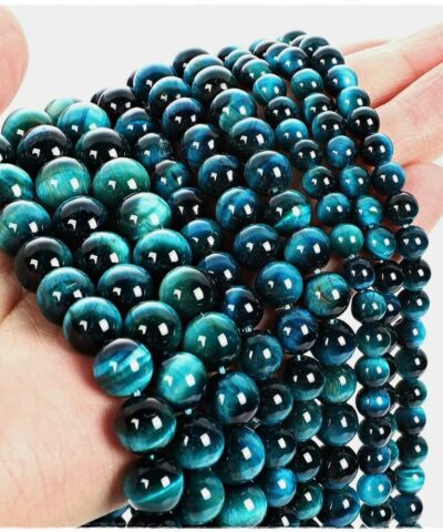 Turkuaz Kaplan Gozu Dogal Tas Dizi 5