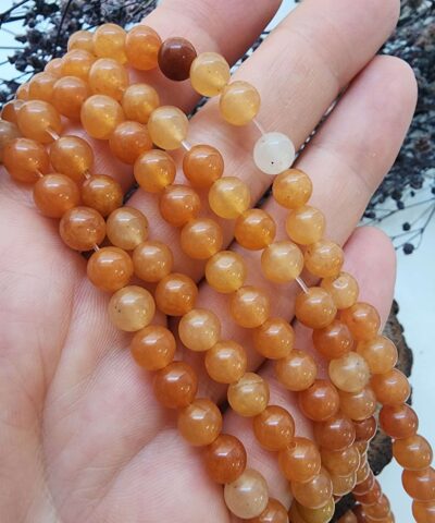 Turuncu Aventurin Dogal Tas 6 Mm