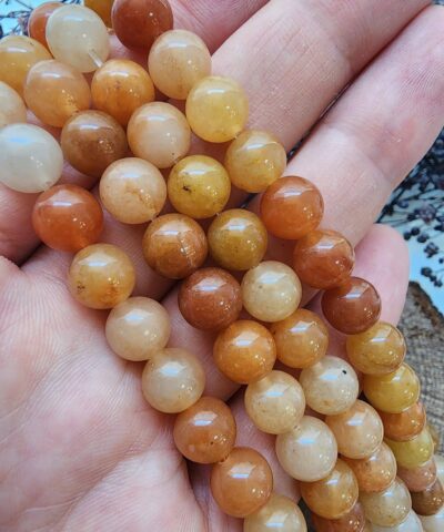 Turuncu Aventurin Dogal Tas 8 Mm