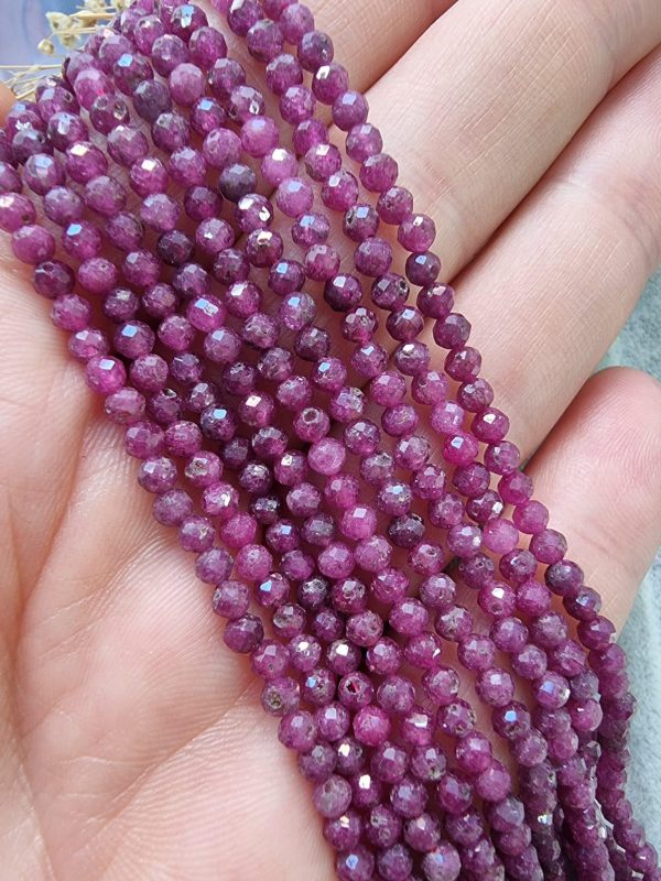 Yakut Faset Kesim 3 MM Doğal Taş - Görsel 2