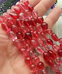 Yakut Renkli Kuvars İri Amorf Şekilli Doğal Taş