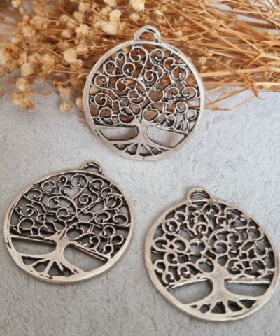 Yasam Agaci Zamak Dokum Kolye Ucu