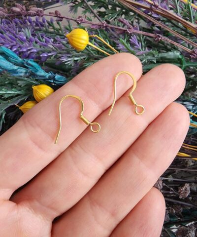 Yassı Klasik Çelik Küpe Kancası - 501