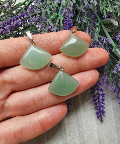 Yelpaze Aventurin Tasi Kolye Ucu