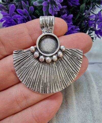 Yelpaze Mistik Dokum Kolye Ucu 2