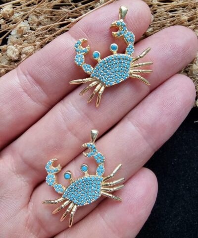 Yengec Zirkon Tasli Kolye Ucu 1