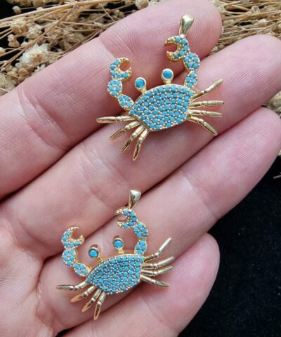 Yengec Zirkon Tasli Kolye Ucu 2 1