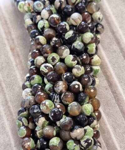 Yesil Akik Dogal Tas Faset Kesim 8 Mm 5