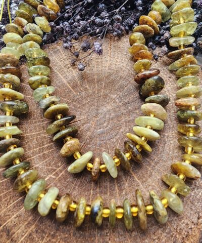 Yesil Granat Disk Dogal Tas 2