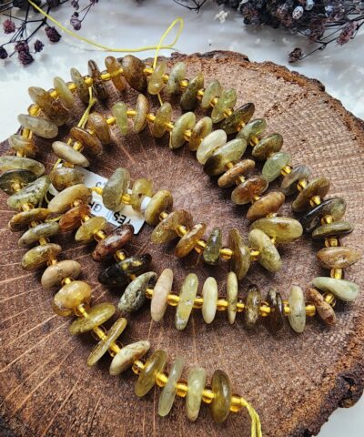 Yesil Granat Disk Dogal Tas