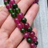 Yesil Koyu Pembe Mix Ceyt Dogal Tas 8mm 2