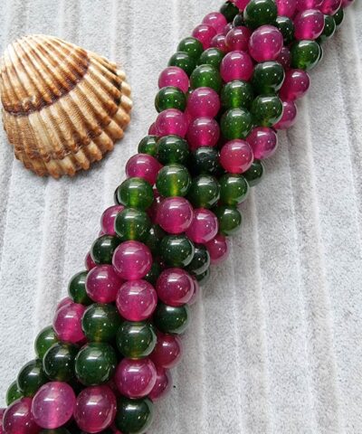 Yesil Koyu Pembe Mix Ceyt Dogal Tas 8mm 4