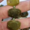 Yesil Opal Fasetli Sekilli Dogal Tas