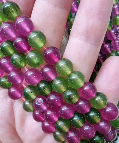 Yesil Pembe Mix Ceyt Dogal Tas 8mm