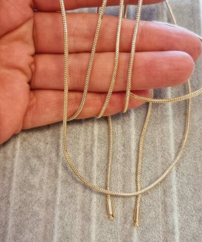 Yilan Model Kolye Ve Taki Zinciri 2 Mm 5