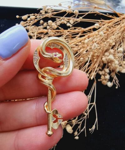 Yilan Sarili Anahtar Kolye Ucu 2