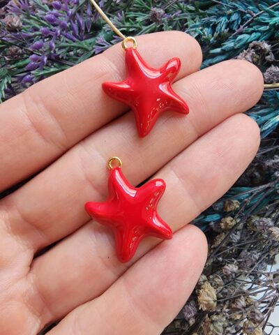 Yıldız Mine Kaplamalı Kolye Ucu - 501