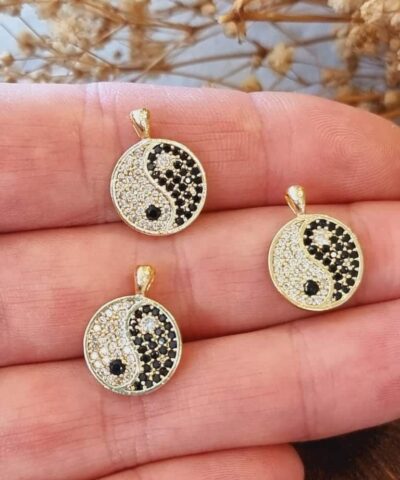 Ying Yang Zirkon Tasli Kolye Ucu 2