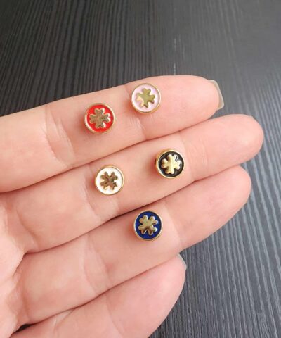 Yonca Kabartmalı Mineli Takı Ara Malzemesi