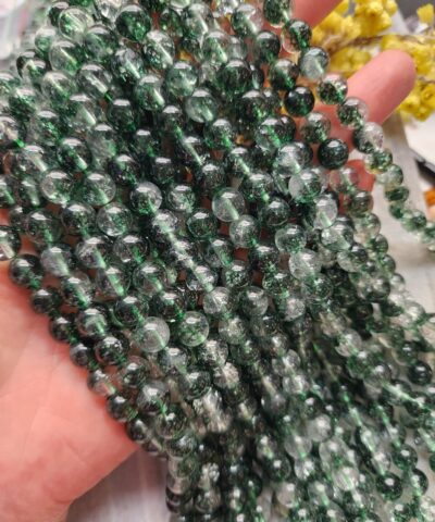 Yosun Rutil Kuvars Doğal Taş Dizi 8 MM