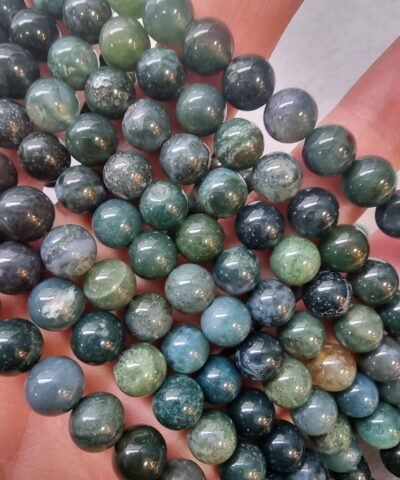 Yosunlu Mix Akik Dogal Tas 8 Mm