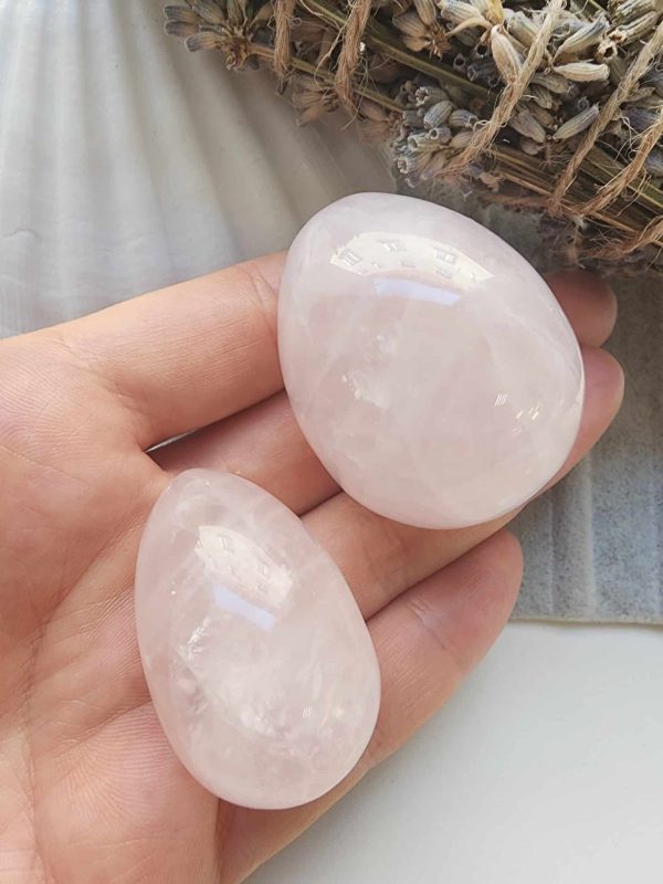 Yumurta Pembe Kuvars Dogal Tas 3