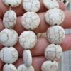 Yuvarlak Beyaz Turkuaz Dogal Tas 16 Mm 3