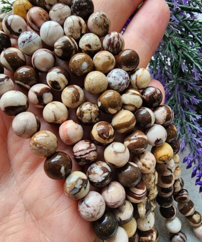 Zebra Japser Dogal Tas 8 Mm