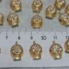 Zirkon Tasli Gold Kuru Kafa Kolye Ucu 6