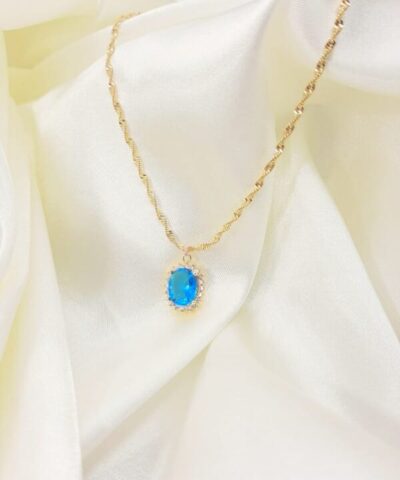 Zirkon Ve Kristal Tasli Kolye Ucu 3