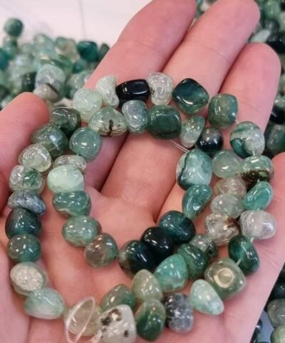 Zumrut Akik Amorf Kesim Dogal Tas 2