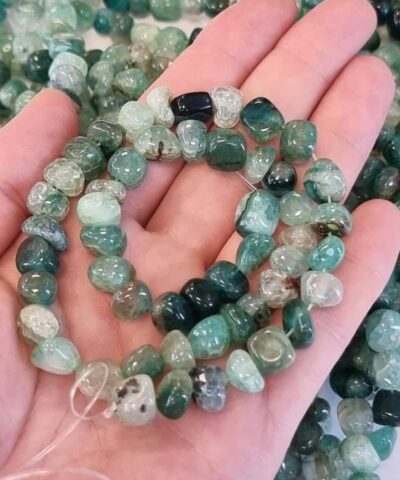 Zumrut Akik Amorf Kesim Dogal Tas 3