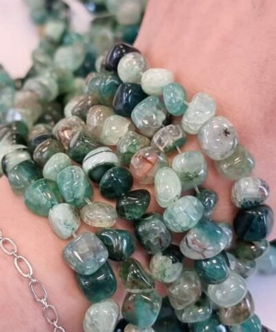 Zumrut Akik Amorf Kesim Dogal Tas 4