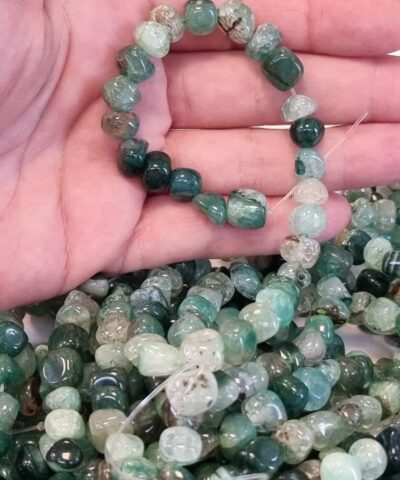 Zumrut Akik Amorf Kesim Dogal Tas