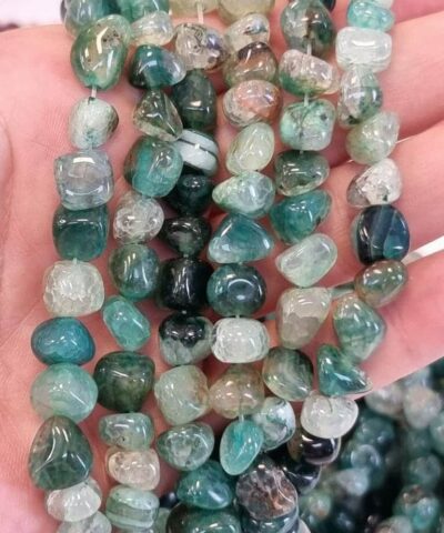 Zumrut Akik Amorf Kesim Dogal Tas 5