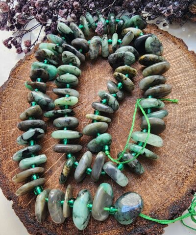 Zumrut Disk Dogal Tas